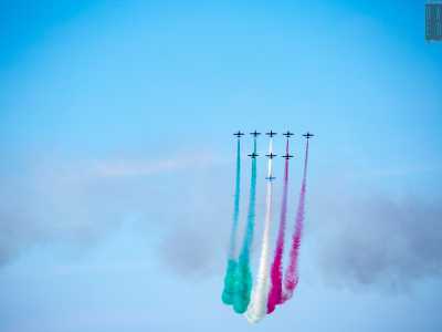 4) l�attesissima esibizione della Pattuglia acrobatica nazionale delle �Frecce Tricolori� foto 8